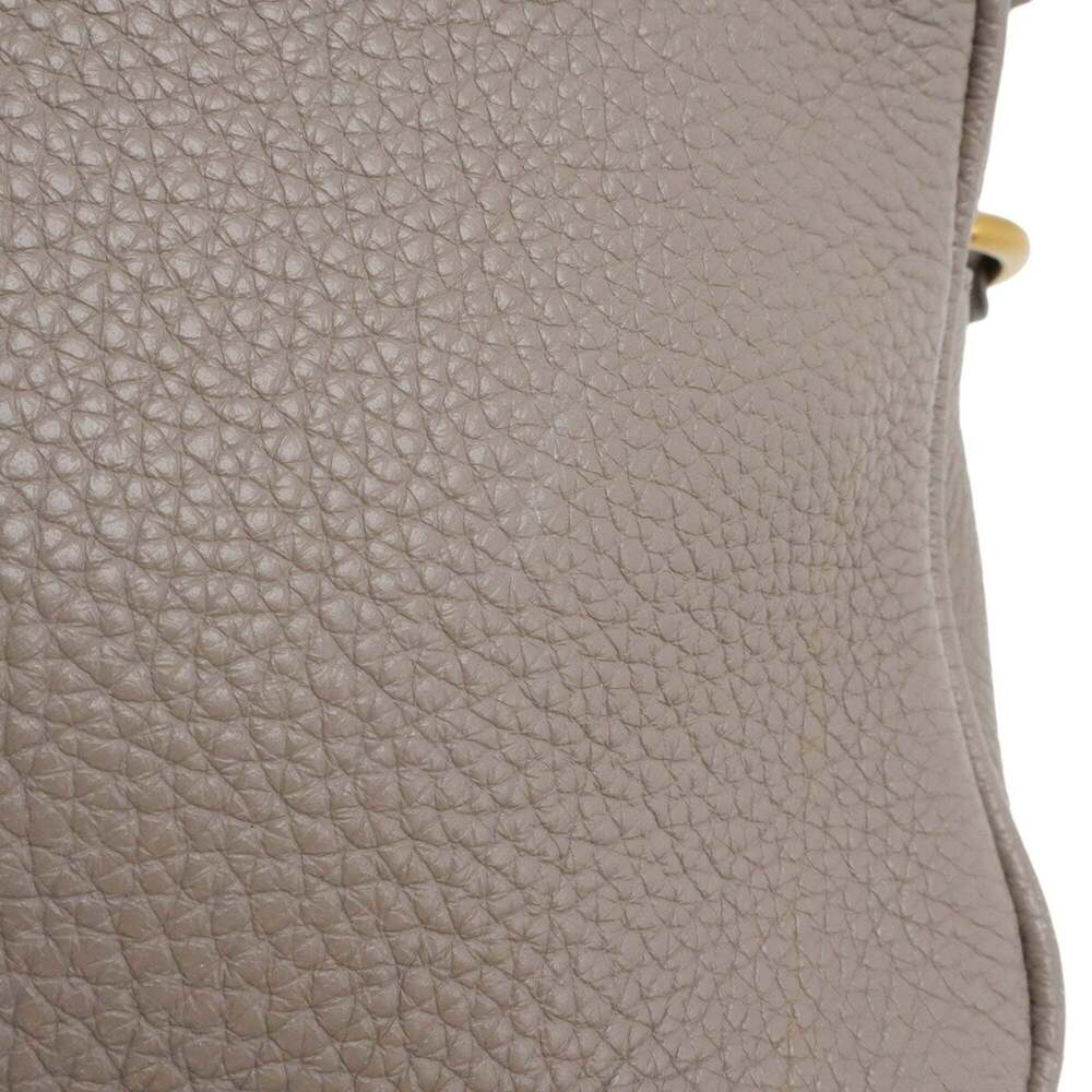 PRADA Gray Leather Pochette Shoulder Bag - Picture 9 of 10